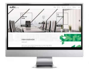 eubiz 중소기업 바우처사업 홈페이지 제작 Korea homepage design company